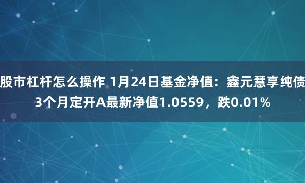 股市杠杆怎么操作 1月24日基金净值：鑫元慧享纯债3个月定开A最新净值1.0559，跌0.01%