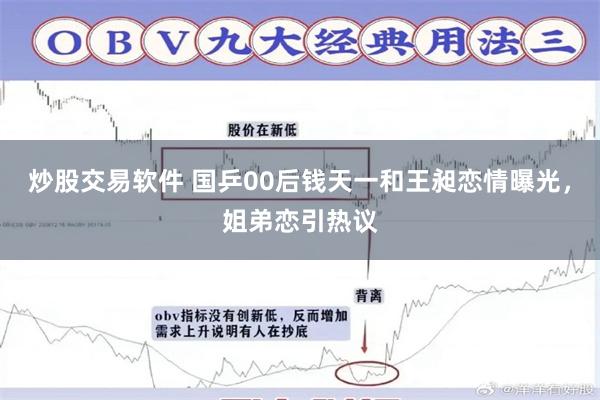 炒股交易软件 国乒00后钱天一和王昶恋情曝光，姐弟恋引热议